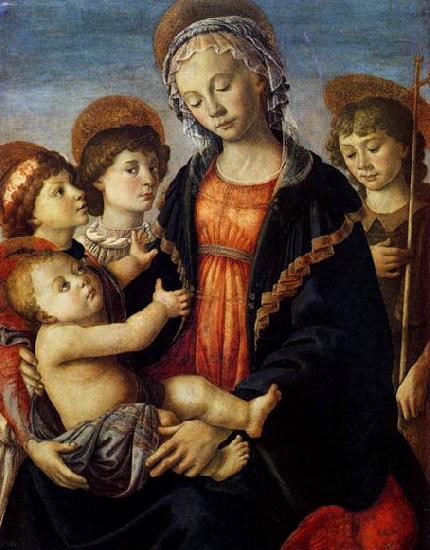  The Virgin and Child with Two Angels and the Young St John the Baptist